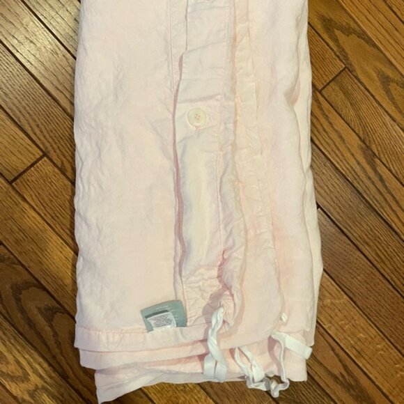 Linoto Italian Linen Duvet Cover, Full Size in Blush Pink (Like New Condition) - Picture 4 of 5